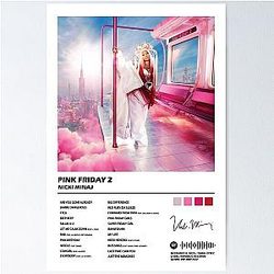 Nicki Minaj Pink Friday 2 Album Cover Art Poster
