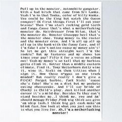 Nicki Minaj - Monster Lyrics Graphic Bar Poster