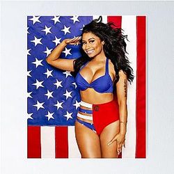 Nicki Minaj American Flag Poster