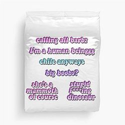 Nicki Minaj Funny Quotes Sticker Pack Meme Sayings Sounds TikTok Queen Pink Friday Romans Revenge Songs Anaconda Barbz Barbie Merch Apparel Face Laughing Sleeping Birthday Christmas Gift Fan Art Pfp Duvet Cover
