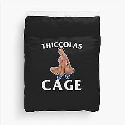 Nicki Minaj Inscribed Thicke Columbia Cage Duvet Cover