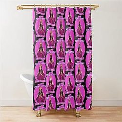 In Queen Nicki Minaj Trust Artwork Pink Shower Curtain