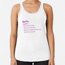 Nicki Minaj Barbies Aesthetic Racerback Tank Top