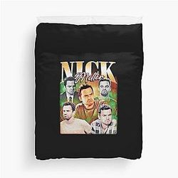 Nick Miller Vintage Bootleg Style Duvet Cover