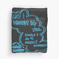 Nick Miller Regret Duvet Cover