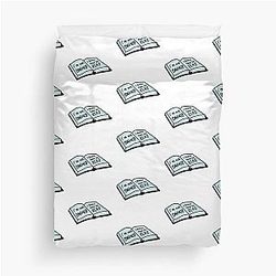 I am Not Convinced to Read Nick Miller Duvet Cover