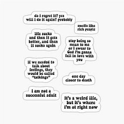 Nick Miller Quotes sticker