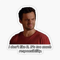 Nick Miller - I don't like it New Girl quote sticker