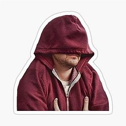 The Nick Miller hoodie sticker.