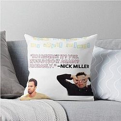 Nick Miller Throw Pillow