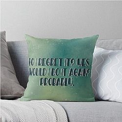 Do I Regret It Nick Miller New Girl Quote Throw Pillow