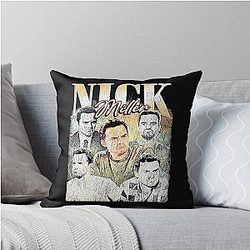 Nick Miller Vintage Throw Pillow