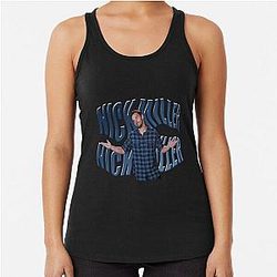 Nick Miller Vintage Tees Retro Shirt Racerback Tank Top