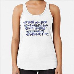 Nick Miller new girl quote Racerback tank Top