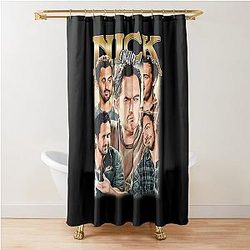 Nick Miller Vintage For Funny Moments Gift Shower Curtain