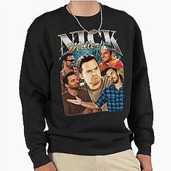 Nick Miller Vintage T-Shirt Retro Fan Pullover Sweatshirt