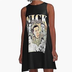 Nick Miller Vintage Oversized T-Shirt A-Line Dress