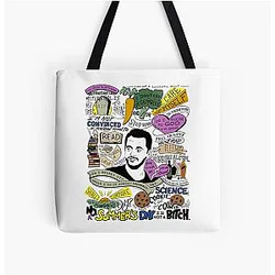Nick Miller Best Quotes All Over Print Tote Bag