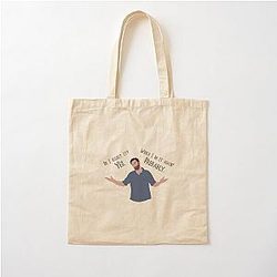 Nick Miller Outline Cotton Tote Bag