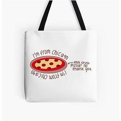 Nick Miller Chicago Quote All Over Print Tote Bag