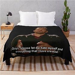 Nick Miller funny throw blanket