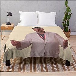 Nick Miller Bandana and Sunglasses Throw Blanket