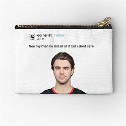Free my man Nico Hischier Zipper Pouch