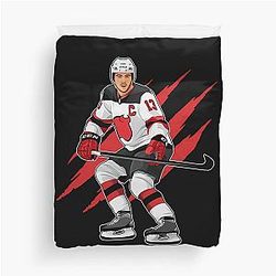 Nico Hischier Skates Duvet Cover