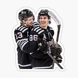 Jack Hughes Nico Hischier Sticker