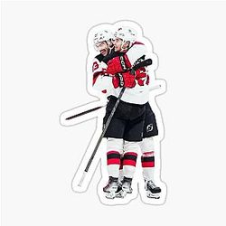 Jack Hughes Nico Hischier Sticker