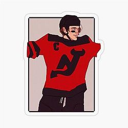 Nico Hischier Stadium Series Transparent Sticker