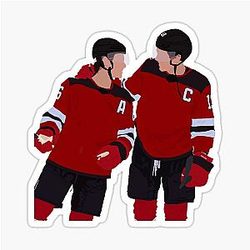 Jack Hughes and Nico Hischier Sticker