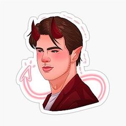 Nico Hischier Jersey Devil Sticker