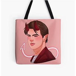 Nico Hischier Jersey Devil Tote Bag