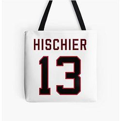 Nico Hischier White All Print Tote Bag