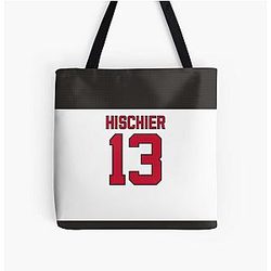 New Jersey Devils Nico Hischier Away Jersey Phone Case Tote Bag