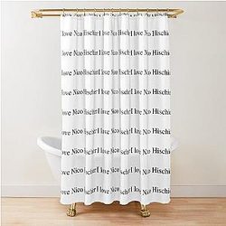I love Nico Hischier Shower Curtain