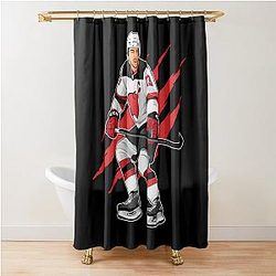 Nico Hischier Skates Shower Curtain