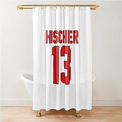 Nico Hischier Jersey Shower Curtain