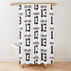 Nico Hischier White Shower Curtain