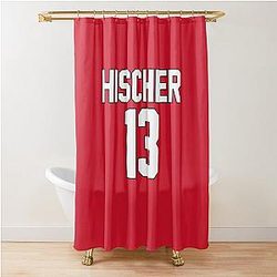 Nico Hischier Jersey Shower Curtain
