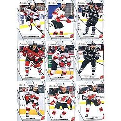 2023-24 O-Pee-Chee New Jersey Devils Team Set of 16 Cards (IN 4 POCKET NOTEBOOK): Jack Hughes(#6), Vitek Vanecek(#21), Dawson Mercer(#55), Dougie Hamilton(#74), Yegor Sharangovich(#120), Jesper Bratt(#122), Nico Hischier(#162), Damon Severson(#211), Jesper Boqvist(#222), Miles Wood(#263), Tomas Tatar(#311), Pavel Zacha(#349), Ondrej Palat(#353), Ryan Graves(#368), John Marino(#375), Jonas Siegenthaler(#461) - Sportscard Superstore