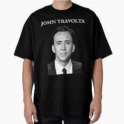 Nicolas Cage John Travolta Face Off Men T-Shirt