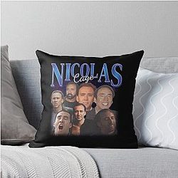 Nicolas Cage Throw Pillow