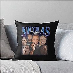 Nicolas Cage Throw Pillow