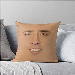 Nicolas Cage Throw Pillow