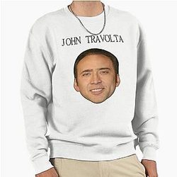John Travolta Nicolas Cage Face Off Pullover Sweatshirt