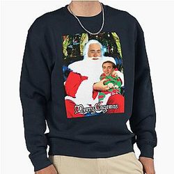 Merry Nicolas Cage Christmas Pullover Sweatshirt