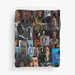 Nicolas Cage Pattern - Nick Cage Duvet Cover