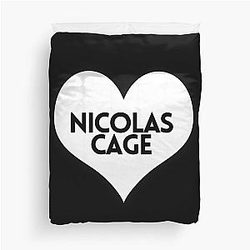 Love Nicolas Cage Duvet Cover